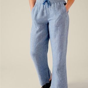 Athleta Linen Wide Leg Pant